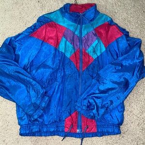 Thrifted Colorblock Windbreaker